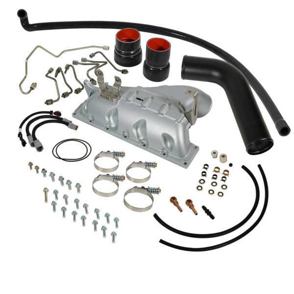 BD Diesel - BD Diesel Competition Exhaust Manifold Kit Incl. Charge Pipe/CCV Relocation Hose/New Fuel Pipes - 1041580