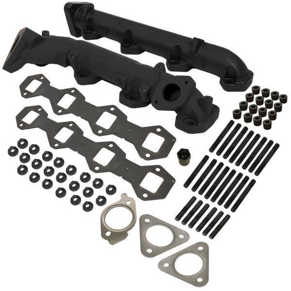 BD Diesel - BD Diesel Exhaust Manifold Kit Incl. Manifold/Cross Over Tube/EGR Port High Temp Black Coated - 1043008