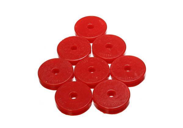 Energy Suspension - Energy Suspension Universal Leaf Spring Pad Red 2 9/32 in. OD x 7/16 in. ID x 1/2 in. H - 9.9528R