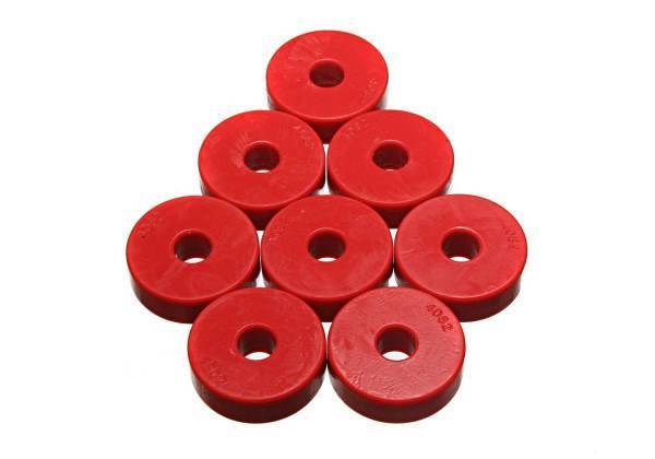 Energy Suspension - Energy Suspension Universal Leaf Spring Pad Red 1 15/16 in. OD x 9/16 in. ID x 21/32 in. H - 9.9529R