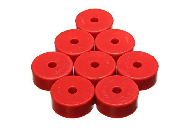 Energy Suspension - Energy Suspension Universal Leaf Spring Pad Red 2 1/32 in. OD x 7/16 in. ID x 13/16 in. H - 9.9531R