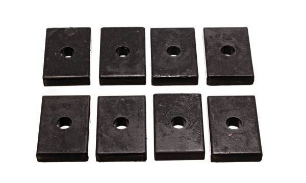 Energy Suspension - Energy Suspension Universal Leaf Spring Pad Black 2 7/16 in. L x 1 5/8 in. W x 15/32 in. ID x 1/2 in. H - 9.9536G