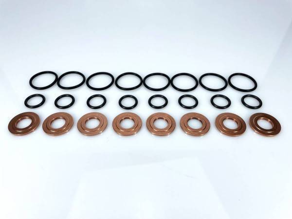 Exergy - Exergy 01-04 Chevrolet Duramax LB7 Seal Kit (O-Ring & Copper Gasket) (Set of 8) - E05 10101