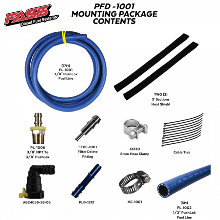 FASS Fuel Systems - FASS PFD1001 Powerstroke Filter Delete Kit - PFD1001