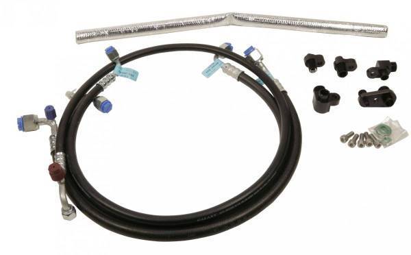 Fleece Performance - Fleece Performance A/C Line Reroute Kit2 013-2018 6.7L Cummins - FPE-AC-KIT-1316