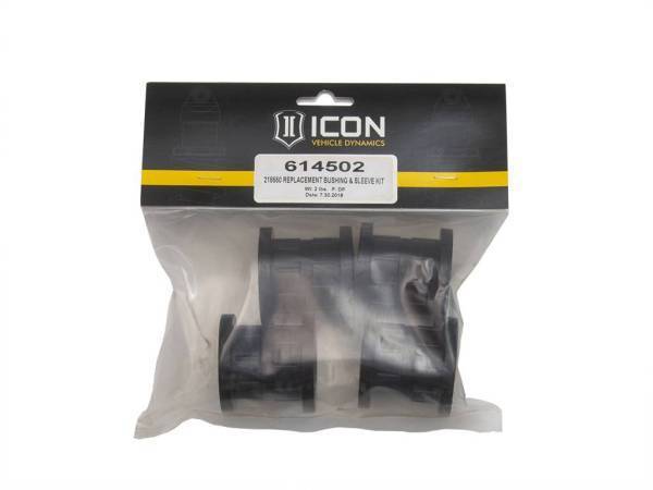 ICON Vehicle Dynamics - ICON Vehicle Dynamics 218550 REPLACEMENT BUSHING AND SLEEVE KIT - 614502