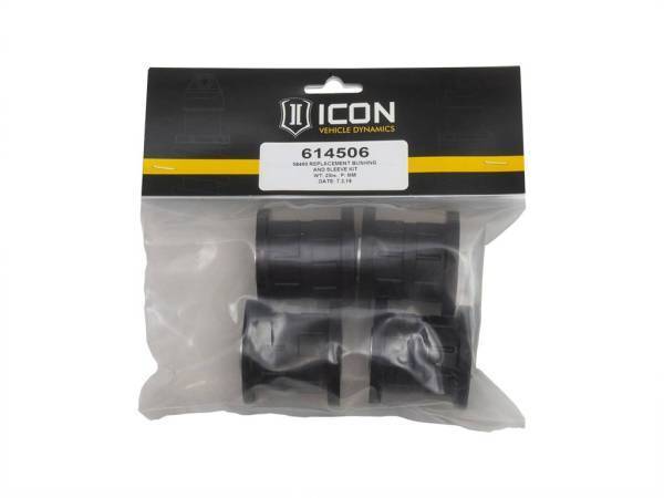 ICON Vehicle Dynamics - ICON Vehicle Dynamics 58460 REPLACEMENT BUSHING AND SLEEVE KIT - 614506