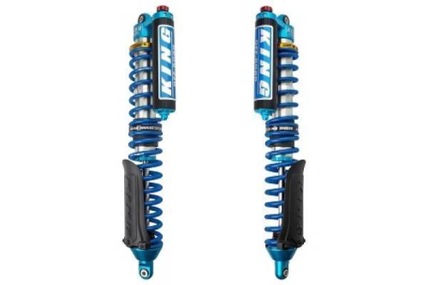 King Shocks - King Shocks 2017+ Maverick X3 X DS 64in Front 2.5 Dia Piggy Res Coilover w/ Adj&Finned Res - 25700-370A