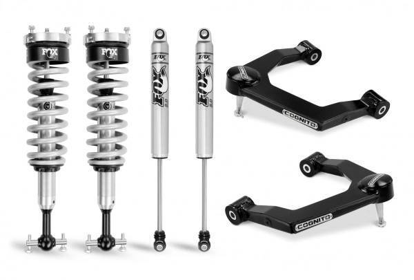 Cognito Motorsports Truck - Cognito 3-Inch Performance Uniball Leveling Kit With Fox PS Coilover 2.0 IFP Shocks for 19-22 Silverado/Sierra 1500 2WD/4WD - 210-P0875