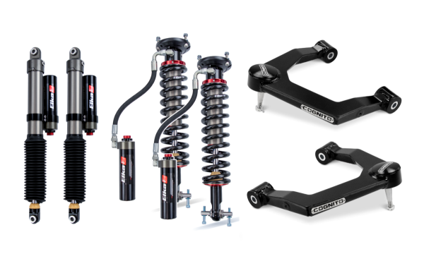 Cognito Motorsports Truck - Cognito 1-Inch Elite Leveling Kit With Elka 2.5 Shocks for 19-22 Silverado Trail Boss/Sierra AT4 1500 4WD - 210-P1139