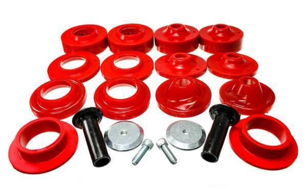 Energy Suspension - Energy Suspension Coil Spring Spacer Lift Set Red 2 in. Lift - 2.6116R