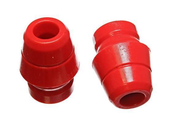 Energy Suspension - Energy Suspension Control Arm Bump Stop Set Red Front Incl. 2 Per Set Must Reuse All Metal Hardware Performance Polyurethane - 2.9101R