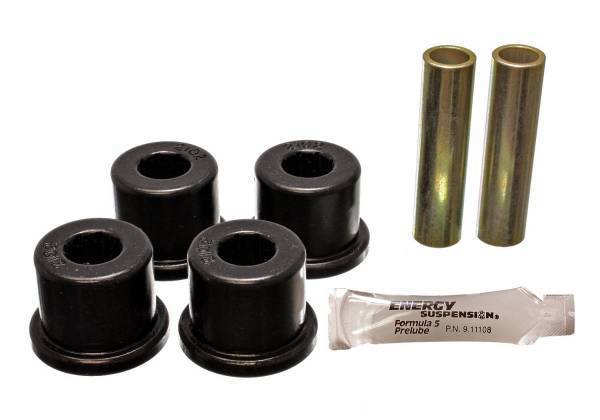 Energy Suspension - Energy Suspension Leaf Spring Bushing Set Black Rear Frame Shackle Bushings Performance Polyurethane - 3.2139G