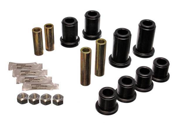 Energy Suspension - Energy Suspension Control Arm Bushing Set Black Front Must Reuse Existing Outer Metal Shells And All Metal Hardware Performance Polyurethane - 3.3185G