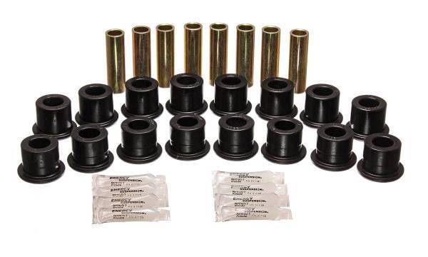 Energy Suspension - Energy Suspension Control Arm Bushing Set Black Front Or Rear Performance Polyurethane - 3.3189G