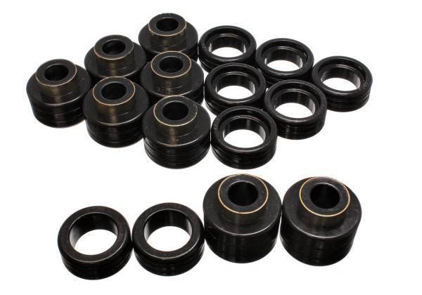 Energy Suspension - Energy Suspension Body Cab Mount Set Black Performance Polyurethane - 3.4122G