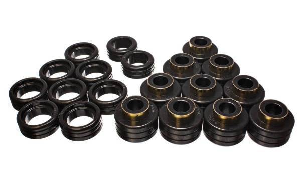 Energy Suspension - Energy Suspension Body Cab Mount Set Black Performance Polyurethane - 3.4146G