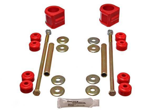 Energy Suspension - Energy Suspension Sway Bar Bushing Set Red Front Bar Dia. 32mm Incl. Sway Bar End Links Performance Polyurethane - 3.5136R