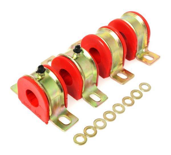 Energy Suspension - Energy Suspension Sway Bar Bushing Set Red Front Bar Dia. 1 1/16 in. Greasable Frame Bushings Incl. Sway Bar End Link Bushings Performance Polyurethane - 3.5175R