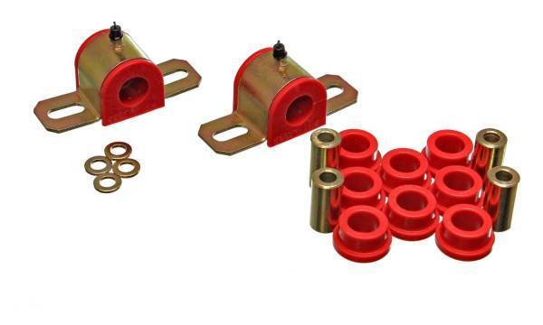 Energy Suspension - Energy Suspension Sway Bar Bushing Set Red Rear Bar Dia. 22mm Performance Polyurethane - 3.5205R