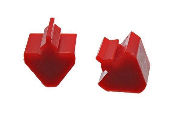 Energy Suspension - Energy Suspension Control Arm Bump Stop Set Red Front Pull Thru Style H-1 5/8 in. L-1 13/16 in. W-1 15/16 in. Incl. 2 Per Set Performance Polyurethane - 3.9103R