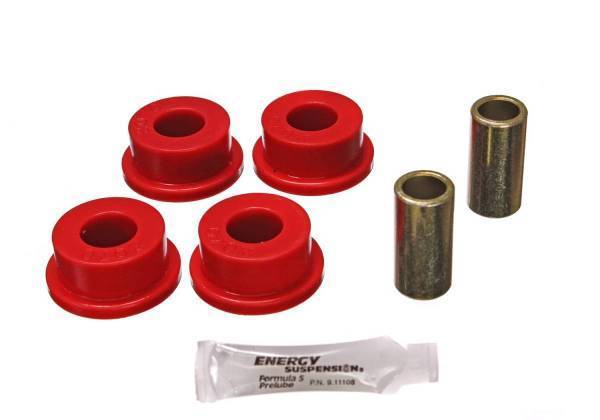 Energy Suspension - Energy Suspension Leaf Spring Bushing Set Red Front Frame Shackle Bushings Performance Polyurethane - 4.2131R