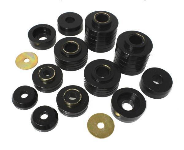 Energy Suspension - Energy Suspension Body Cab Mount Set Black Performance Polyurethane - 4.4107G