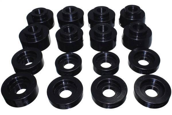 Energy Suspension - Energy Suspension Body Mount Set Black Performance Polyurethane - 4.4124G