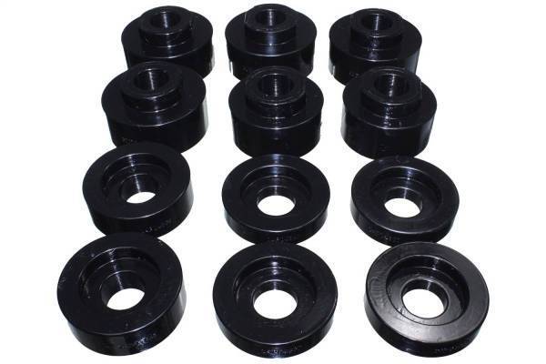 Energy Suspension - Energy Suspension Body Mount Set Black Performance Polyurethane - 4.4125G