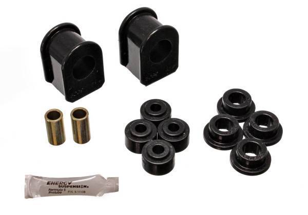 Energy Suspension - Energy Suspension Sway Bar Bushing Set Black Incl. 2 Sway Bar Bushings/4 Bushings w/2 Sleeves/4 Grommets Bar Dia. 1 in. Bushing H-2.5 in. Performance Polyurethane - 4.5103G