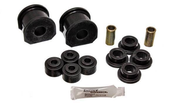 Energy Suspension - Energy Suspension Sway Bar Bushing Set Black Incl. 2 Sway Bar Bushings/4 Bushings w/2 Sleeves/4 Grommets Bar Dia. 5/8 in. Bushing H-2 in. Performance Polyurethane - 4.5116G