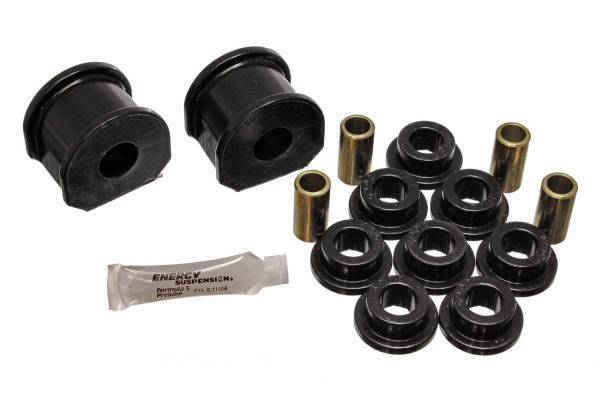 Energy Suspension - Energy Suspension Sway Bar Bushing Set Black Incl. 2 Sway Bar Bushings/8 End Link Bushings/4 Sleeves Bar Dia. 1 in. Bushing H-2 in. Performance Polyurethane - 4.5120G