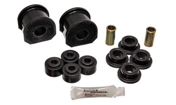 Energy Suspension - Energy Suspension Sway Bar Bushing Set Black Incl. 2 Sway Bar Bushings/4 Bushings w/2 Sleeves/4 Grommets Bar Dia. 0.75 in. Bushing H-2 in. Performance Polyurethane - 4.5122G