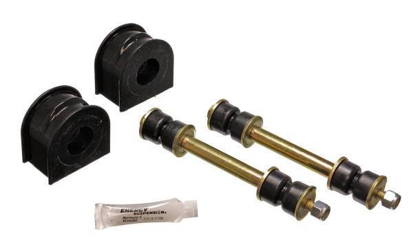 Energy Suspension - Energy Suspension Sway Bar Bushing Set Black Front Bar Dia. 29mm Incl. Sway Bar End Link Bushings Performance Polyurethane - 4.5147G