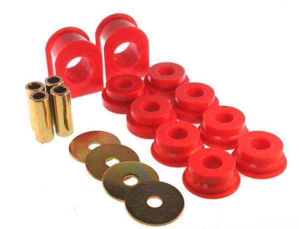 Energy Suspension - Energy Suspension Sway Bar Bushing Set Red Front Bar Dia. 32mm Incl. Sway Bar End Link Bushings Performance Polyurethane For Vehicles After 3/99 Production Date - 4.5186R