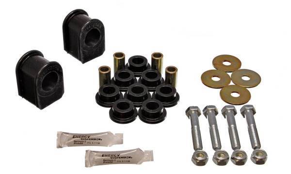 Energy Suspension - Energy Suspension Sway Bar Bushing Set Black Rear Bar Dia. 30mm Incl. Sway Bar End Link Bushings Performance Polyurethane - 4.5187G