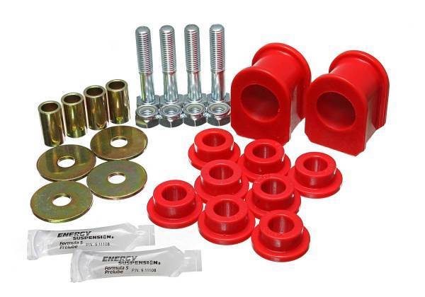 Energy Suspension - Energy Suspension Sway Bar Bushing Set Red Front Bar Dia. 1.25 in. Performance Polyurethane - 4.5192R