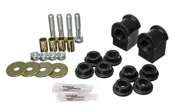 Energy Suspension - Energy Suspension Sway Bar Bushing Set Black Rear Bar Dia. 1 1/8 in. Performance Polyurethane - 4.5197G