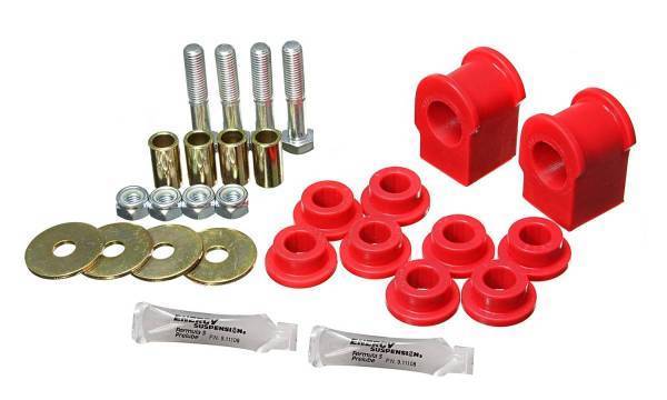 Energy Suspension - Energy Suspension Sway Bar Bushing Set Red Rear Bar Dia. 1 1/8 in. Performance Polyurethane - 4.5197R