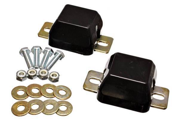 Energy Suspension - Energy Suspension Bump Stop Set Black Front Performance Polyurethane - 4.9103G