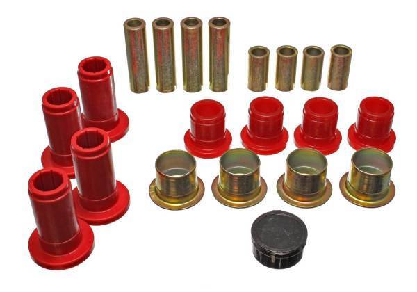 Energy Suspension - Energy Suspension Control Arm Bushing Set Red Front Lowers Must Reuse Existing Outer Shell Performance Polyurethane - 5.3124R