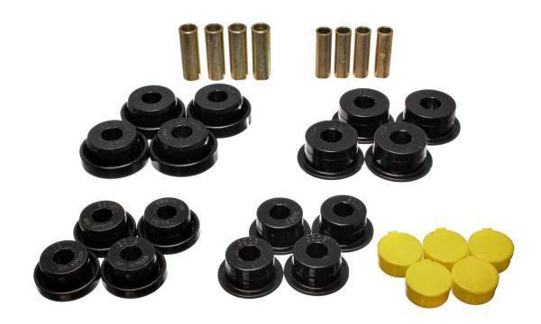 Energy Suspension - Energy Suspension Control Arm Bushing Set Black Front Must Reuse Existing Outer Metal Shells Performance Polyurethane - 5.3131G