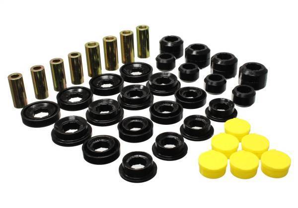 Energy Suspension - Energy Suspension Control Arm Bushing Set Front Black Must Reuse Outer Metal Shells w/Pressed In Outer Shells - 5.3145G