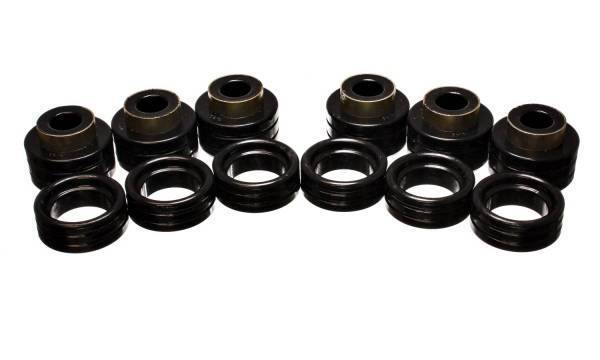 Energy Suspension - Energy Suspension Body Cab Mount Set Black Performance Polyurethane Body To Frame - 5.4107G