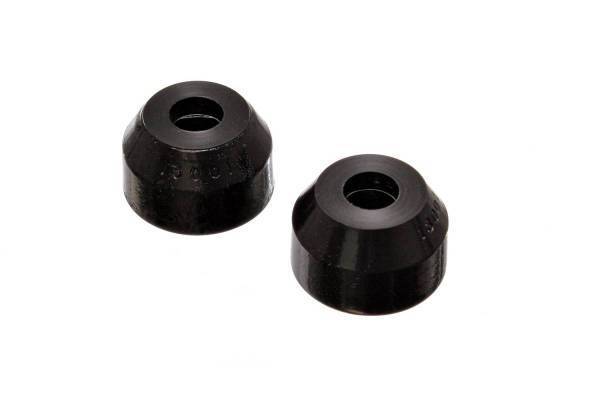 Energy Suspension - Energy Suspension Tie Rod Dust Boot Black Round Style Largest Dia. Taper 0.59 in./15mm Socket Top Dia. 1 3/8 in./35mm 2 Pack - 9.13101G