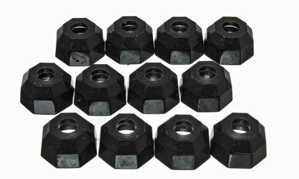 Energy Suspension - Energy Suspension Tie Rod Dust Boot Black Octagon Style Largest Dia. Taper 0.472 in./12mm Socket Top Dia. 1.2 in./30.5mm Box Of 12 - 9.13110G