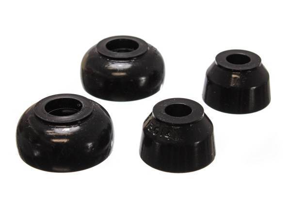 Energy Suspension - Energy Suspension Ball Joint Dust Boot Set Black Front Performance Polyurethane Incl. 2 Upper/Lower Ball Joint Boots - 9.13126G
