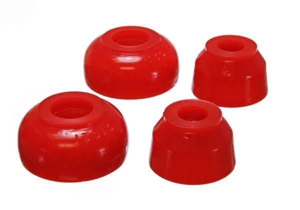 Energy Suspension - Energy Suspension Ball Joint Dust Boot Set Red Front Performance Polyurethane Incl. 2 Upper/Lower Ball Joint Boots - 9.13126R