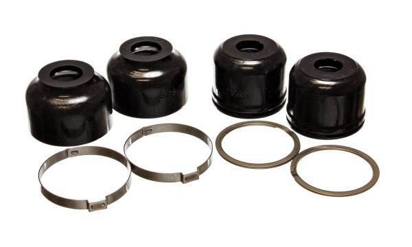 Energy Suspension - Energy Suspension Ball Joint Dust Boot Set Black Front Performance Polyurethane Incl. 2 Upper/Lower Ball Joint Boots - 9.13136G