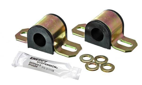 Energy Suspension - Energy Suspension Sway Bar Bushing Set Black Front Or Rear Non-Greasable Type Bar Dia. 5/8 in./16mm 2 1/16 in. Bracket Size Performance Polyurethane - 9.5120G